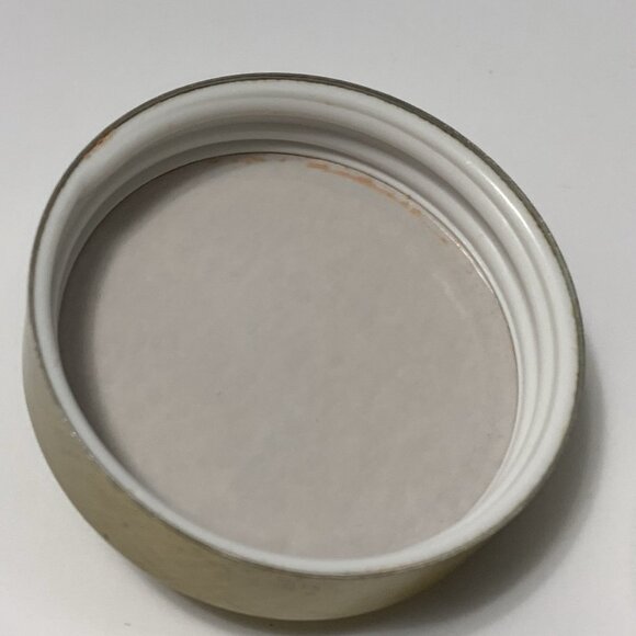 Vintage Red Turtle Belly Jelly Lid Round Vanity Powder Makeup Trinket Glass Jar - Picture 7 of 10